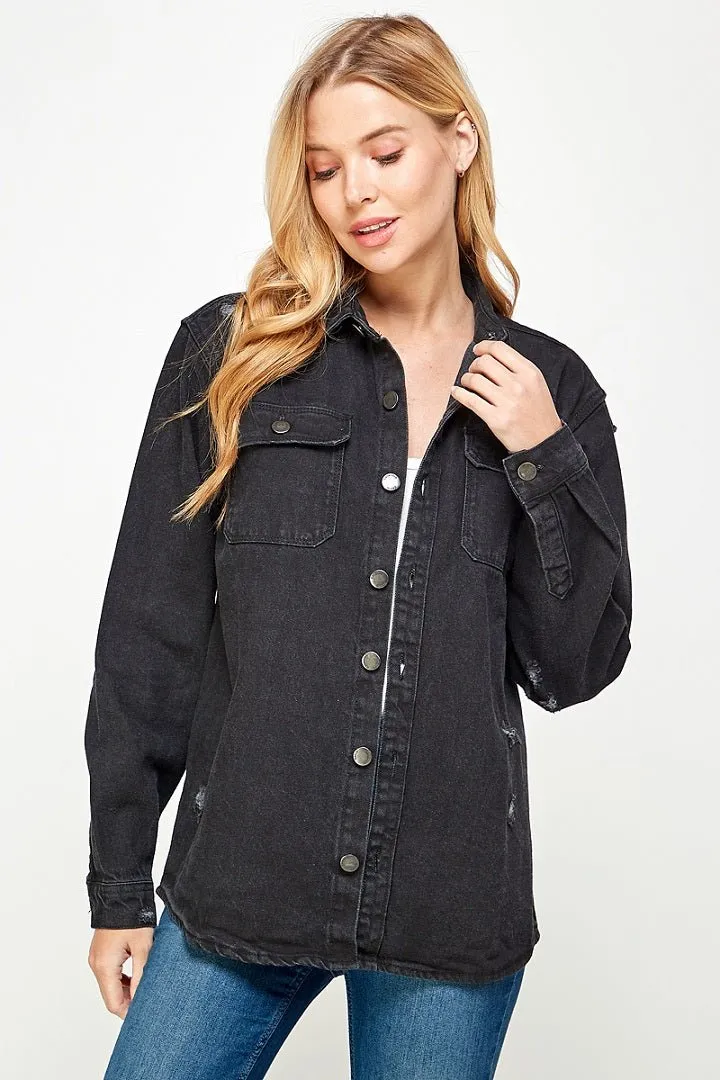 Women's Long Sleeve Denim Shirts (OPEN PACK)