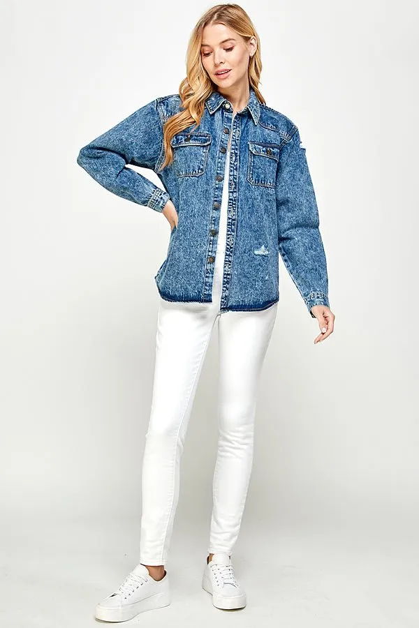 Women's Long Sleeve Denim Shirts (OPEN PACK)