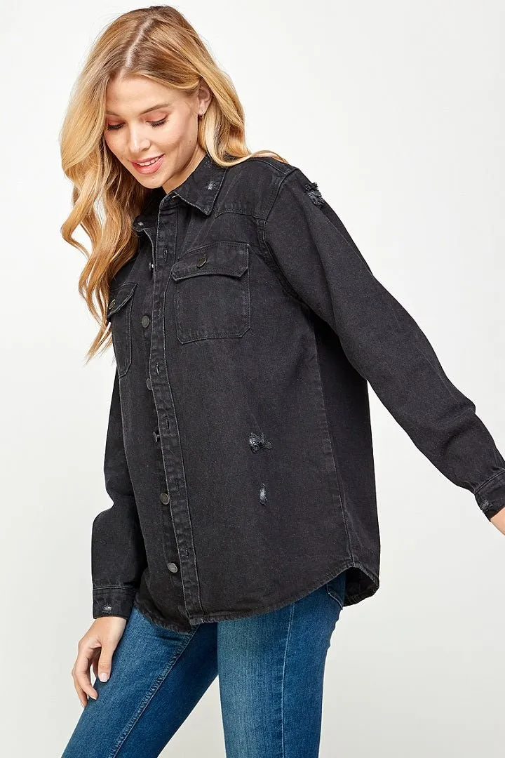 Women's Long Sleeve Denim Shirts (OPEN PACK)