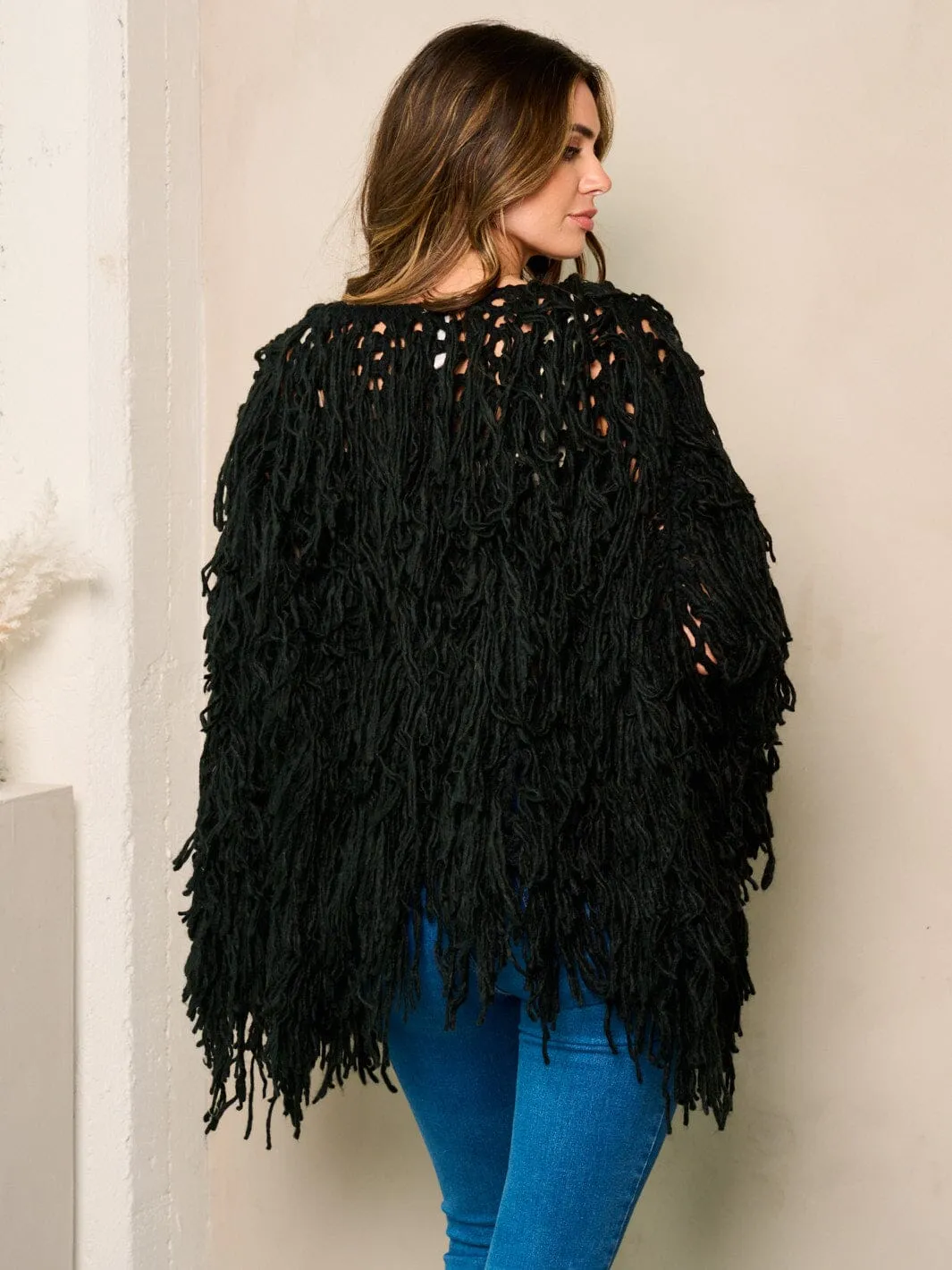 WOMEN'S LONG SLEEVE OPEN FRONT CARDIGAN