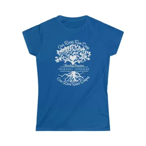 Women's Softstyle Tee Blue & Red