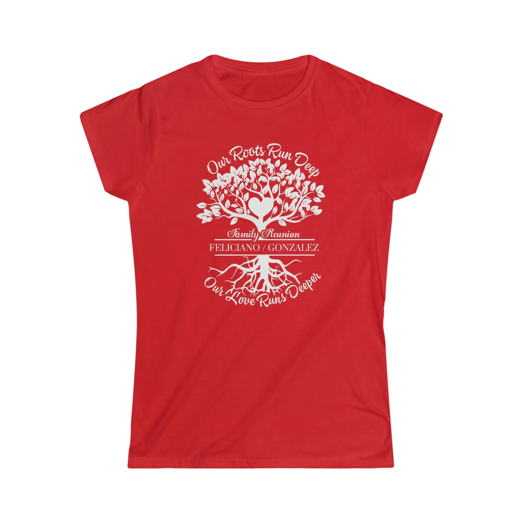 Women's Softstyle Tee Blue & Red