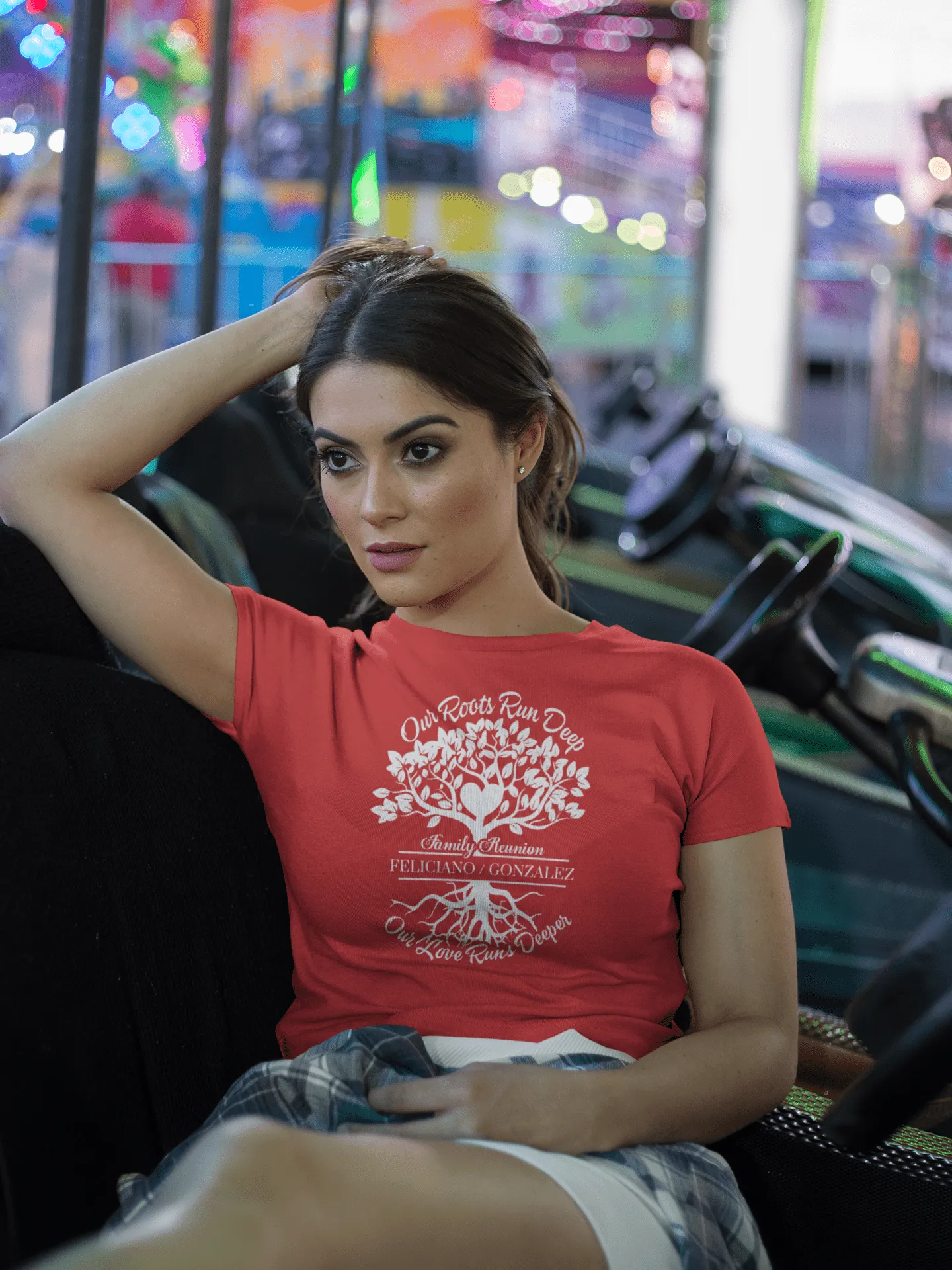 Women's Softstyle Tee Blue & Red