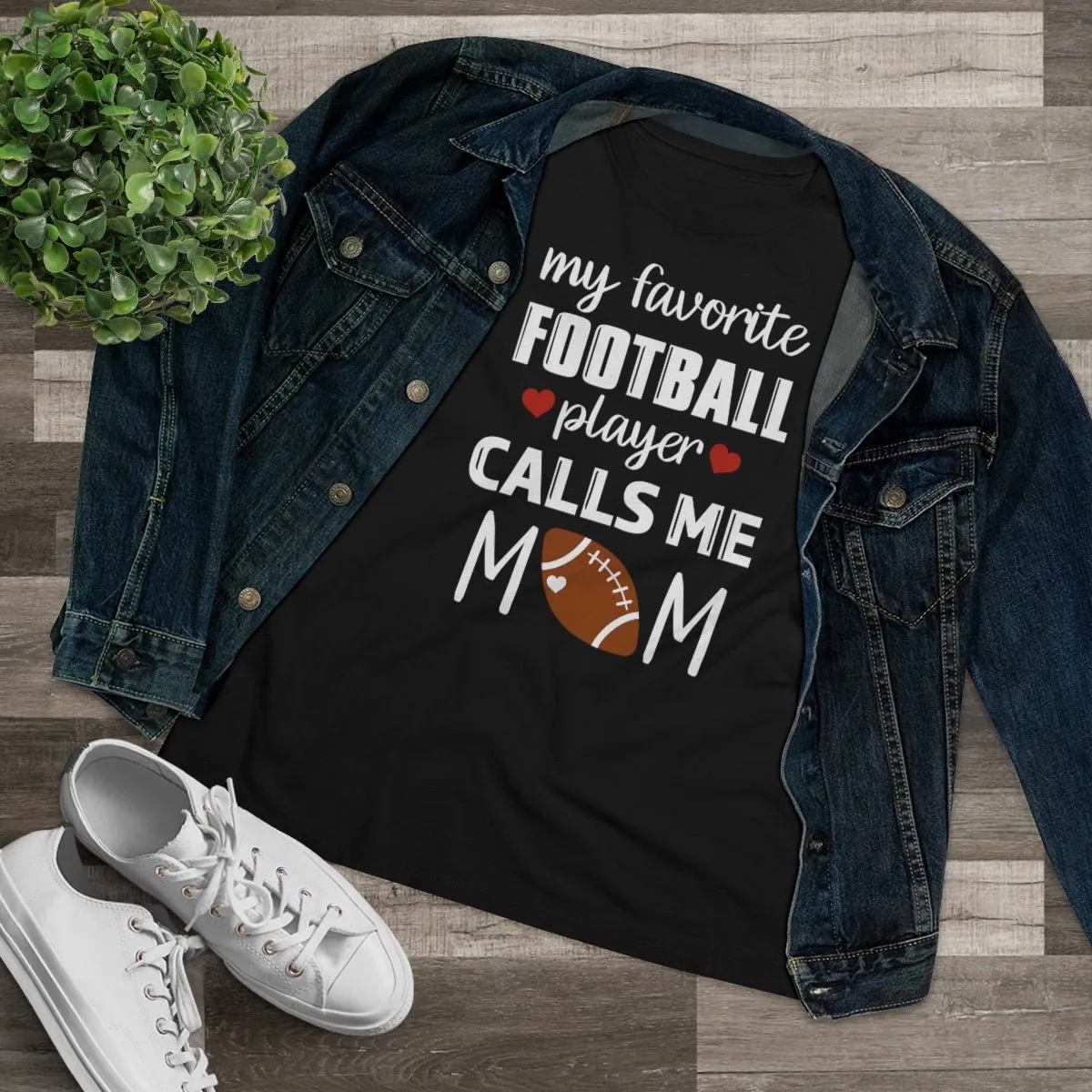 Women's Tee - My Favorite Football Player Calls Me Mom
