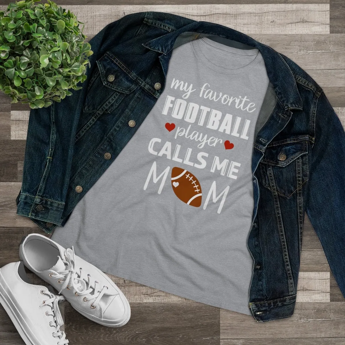 Women's Tee - My Favorite Football Player Calls Me Mom