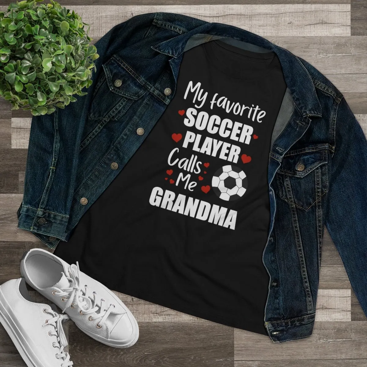 Women's Tee - My Favorite Soccer Player Calls Me Grandma