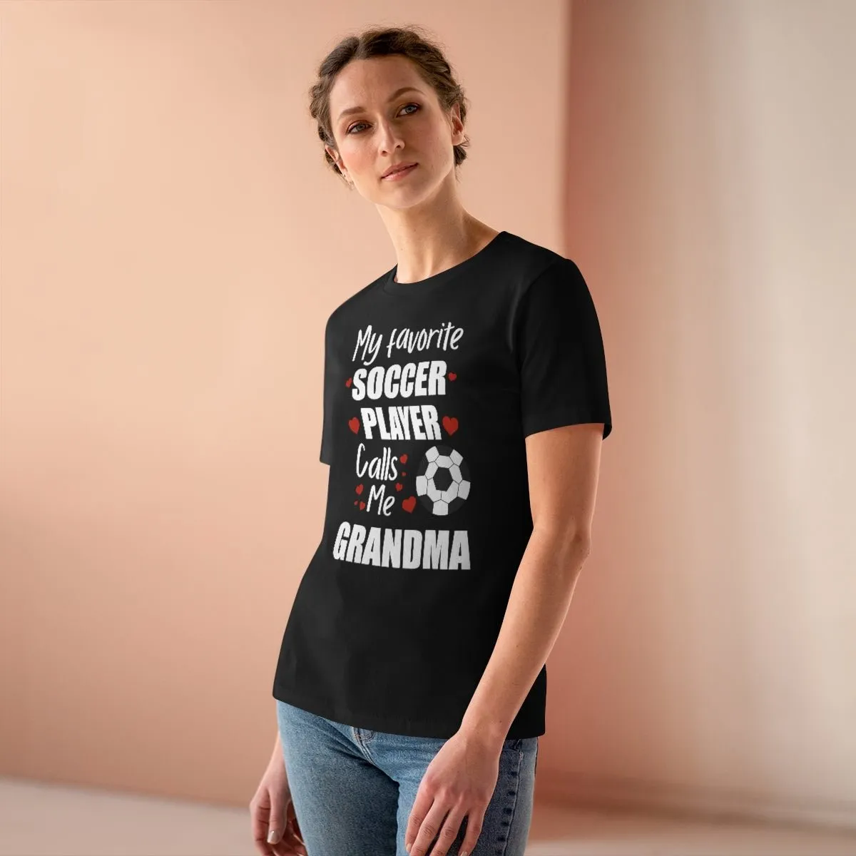 Women's Tee - My Favorite Soccer Player Calls Me Grandma