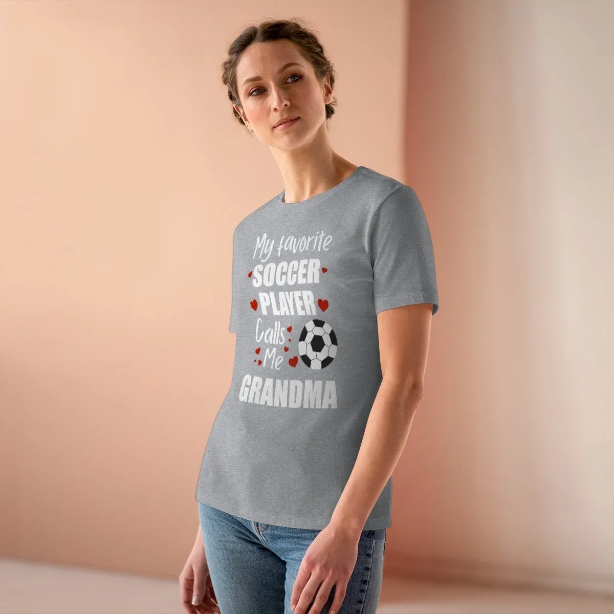 Women's Tee - My Favorite Soccer Player Calls Me Grandma
