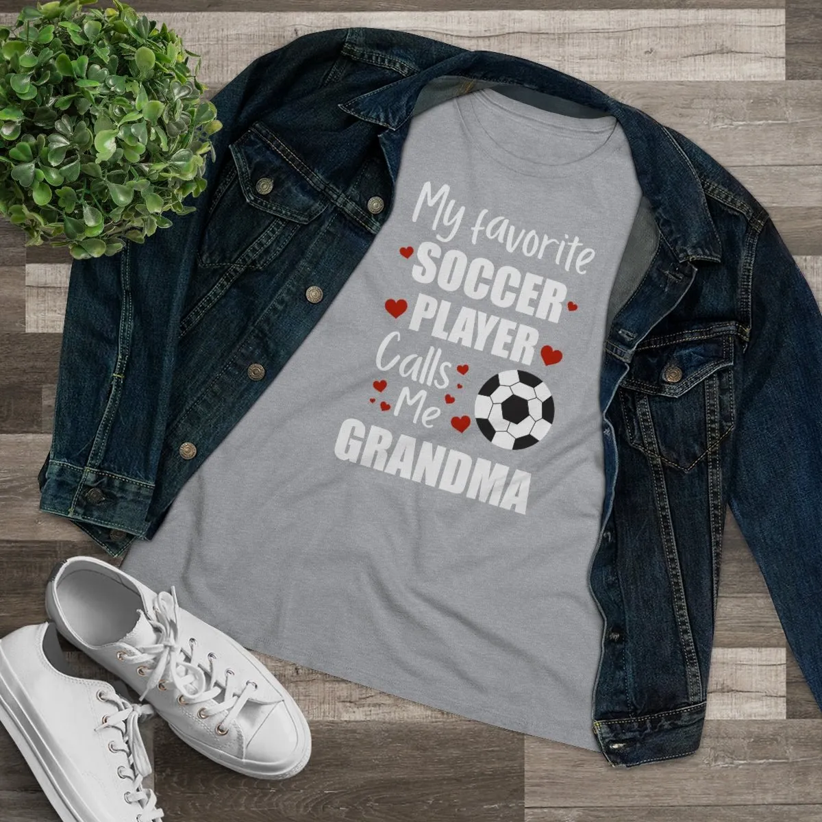 Women's Tee - My Favorite Soccer Player Calls Me Grandma