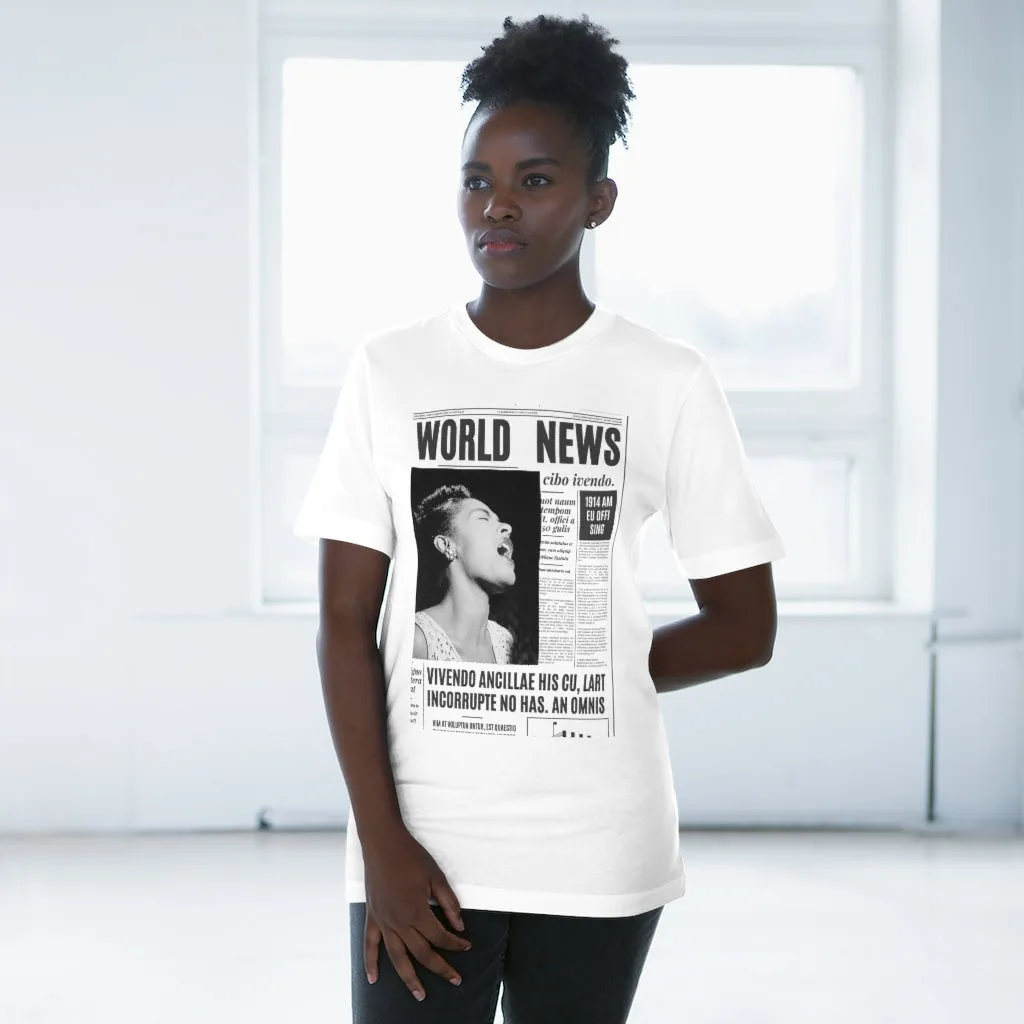 World News BILLIE HOLIDAY Unisex Deluxe T-shirt