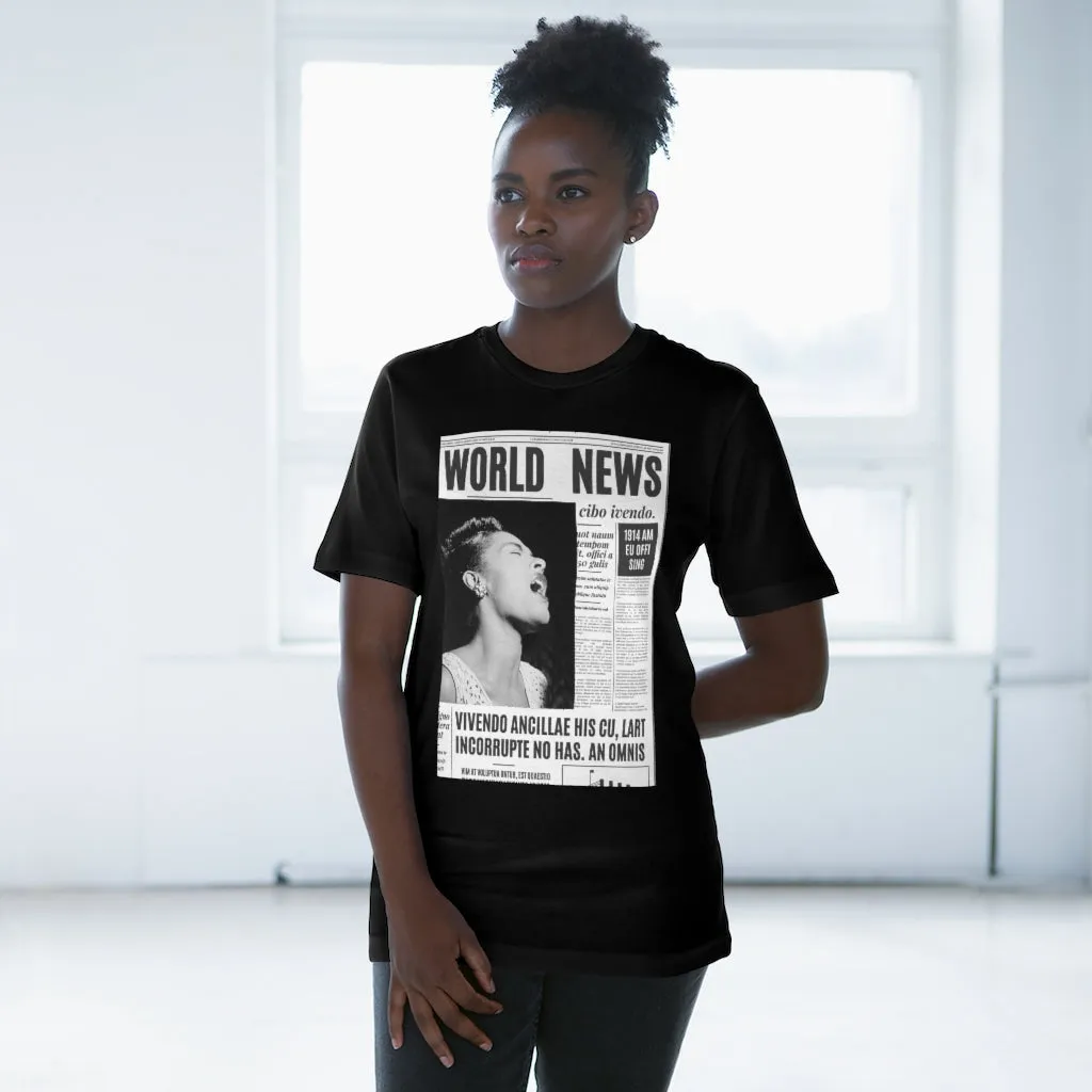 World News BILLIE HOLIDAY Unisex Deluxe T-shirt