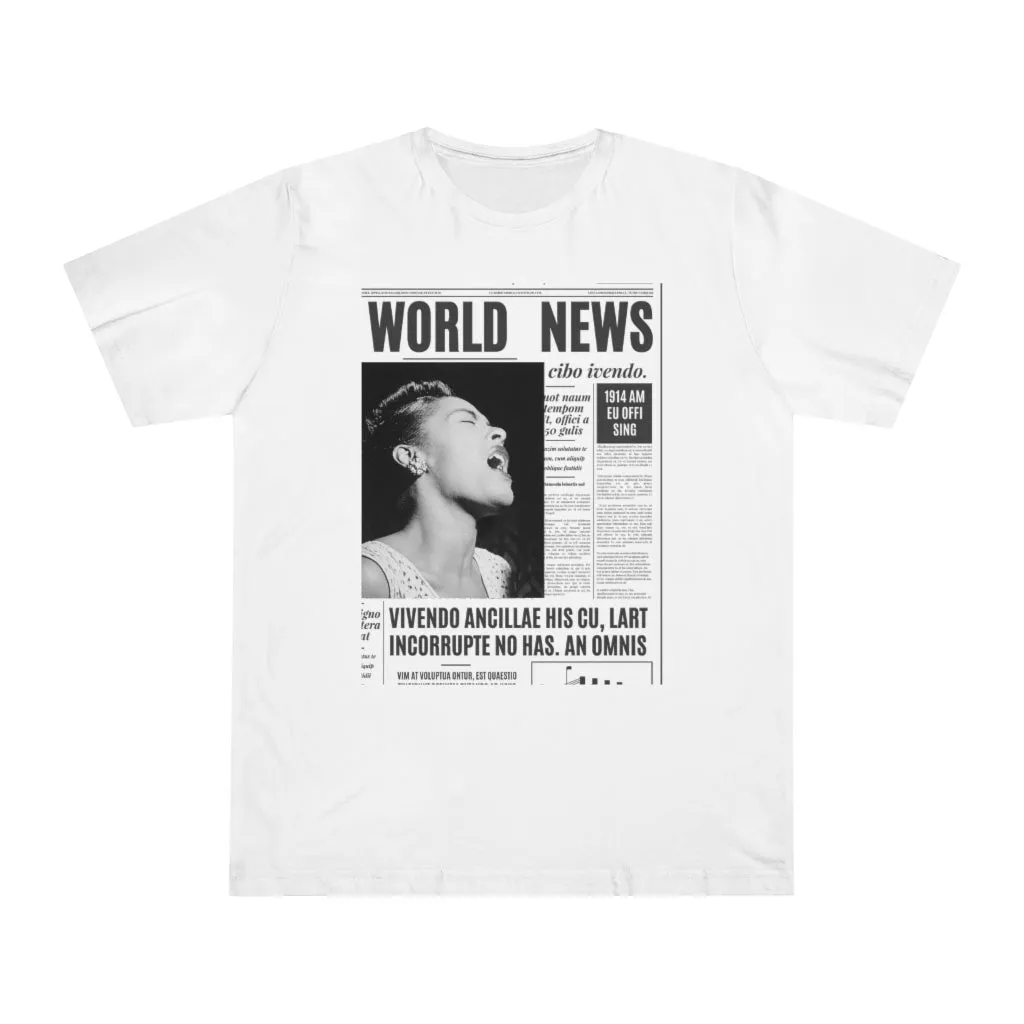 World News BILLIE HOLIDAY Unisex Deluxe T-shirt