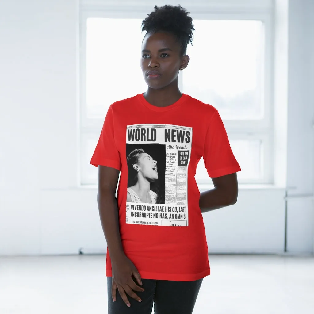 World News BILLIE HOLIDAY Unisex Deluxe T-shirt