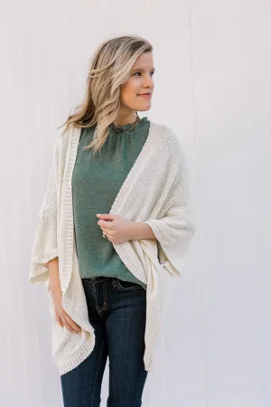 X Top It Off Cream Cardigan