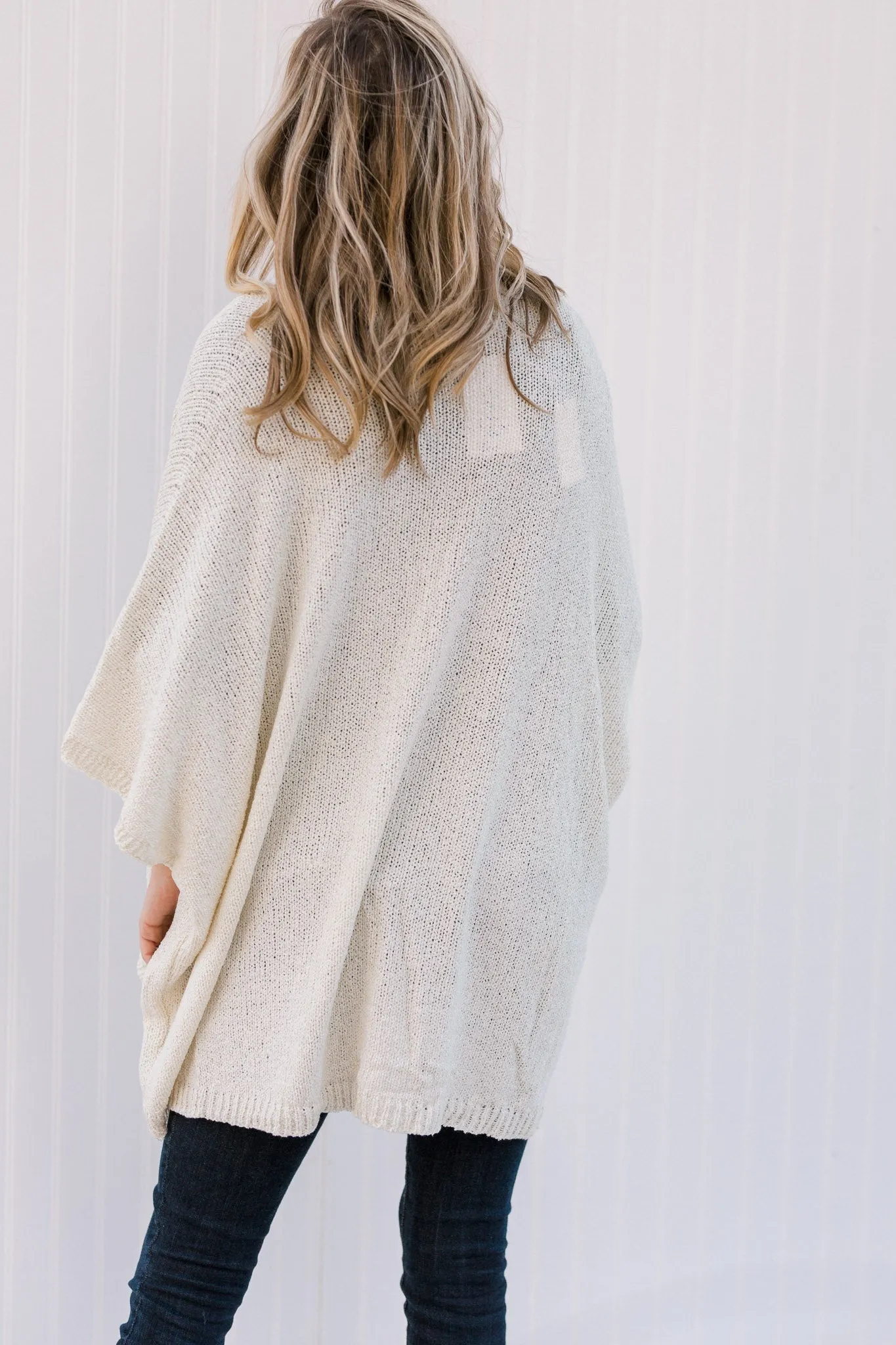 X Top It Off Cream Cardigan
