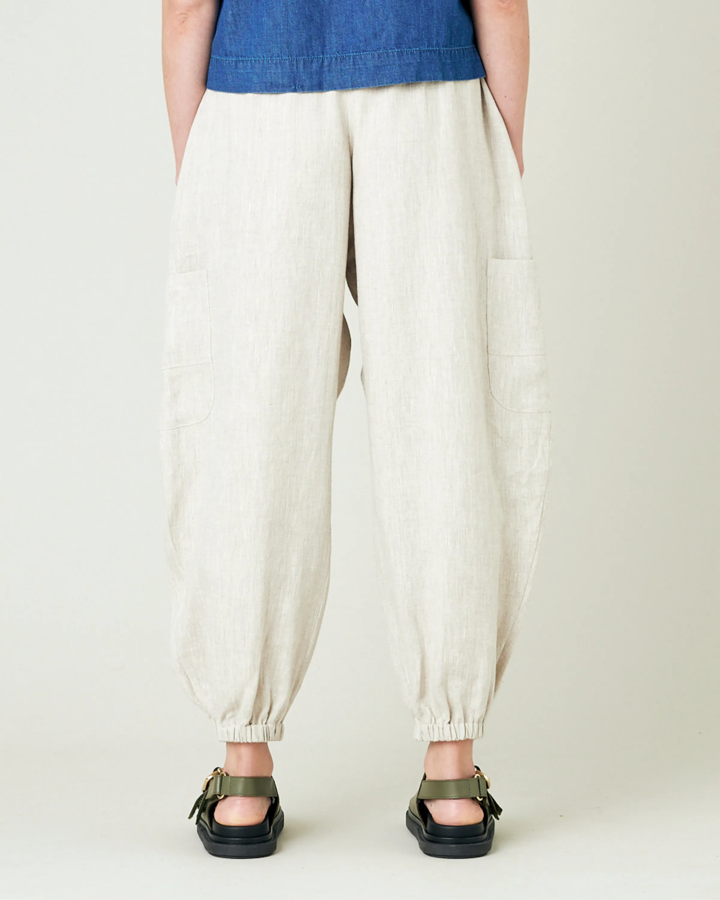 Yoli Natural Linen Trousers