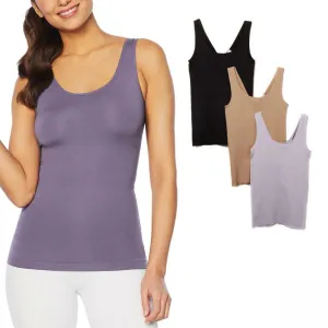 Yummie Women's 3 Pack Seamless 2-Way Shaping Tank Tops