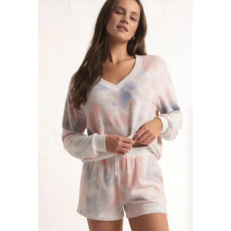 Z Supply Candy Skies Tie Dye Long Sleeve Top