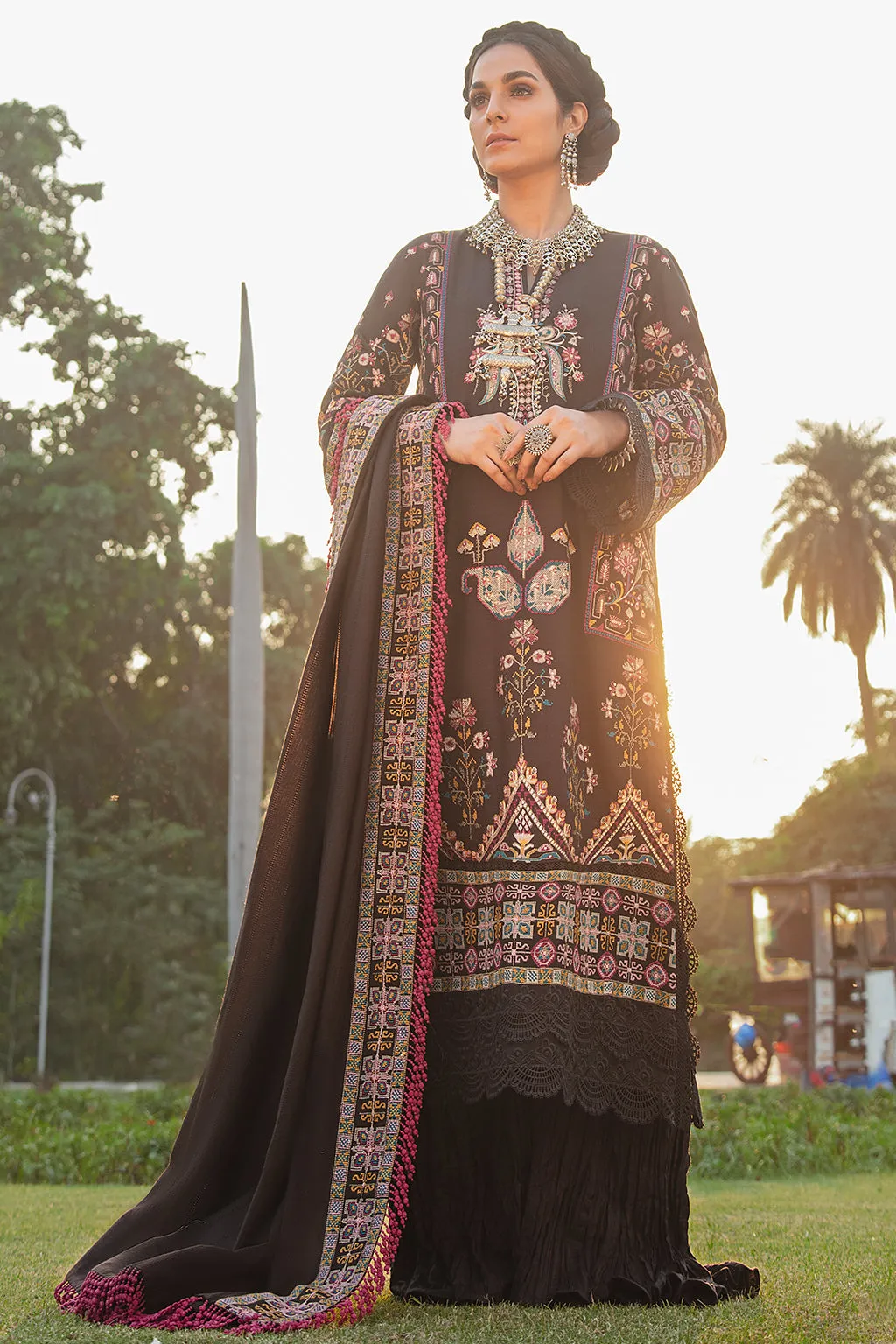 Zahira | Afrozeh Sardiyoon Ki Kahani Winter Collection 2021 | Unstitched Embroidered Khaddar Linen Suits
