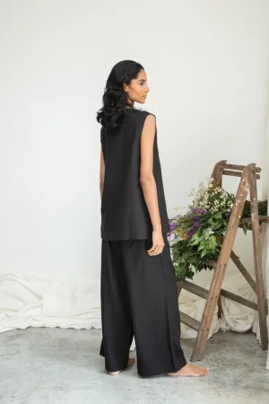 Zoya-May Linen Trouser in Black