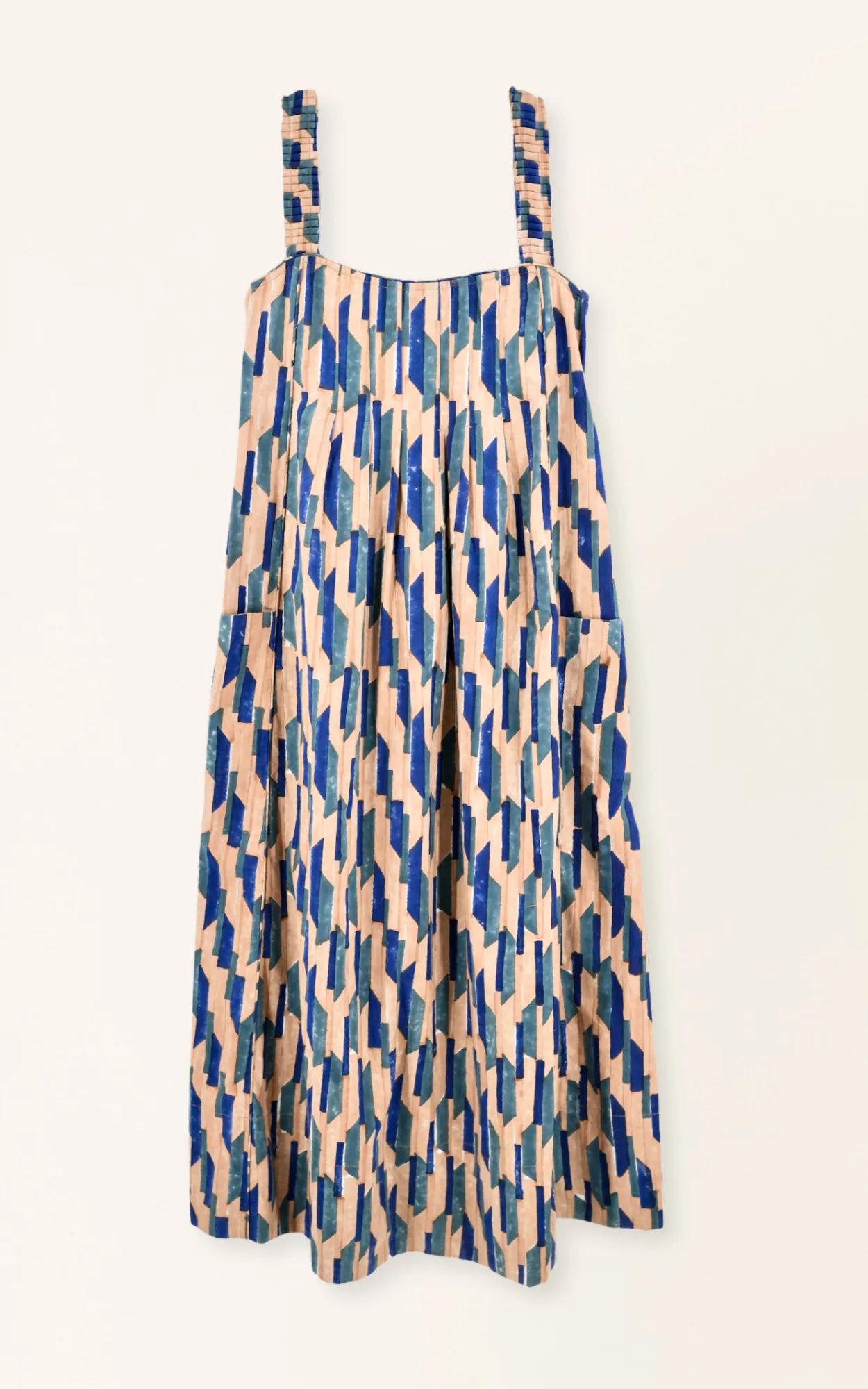 Zuma Dress in Cerulean Rainfall
