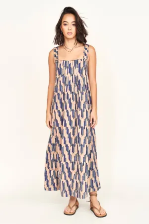 Zuma Dress in Cerulean Rainfall